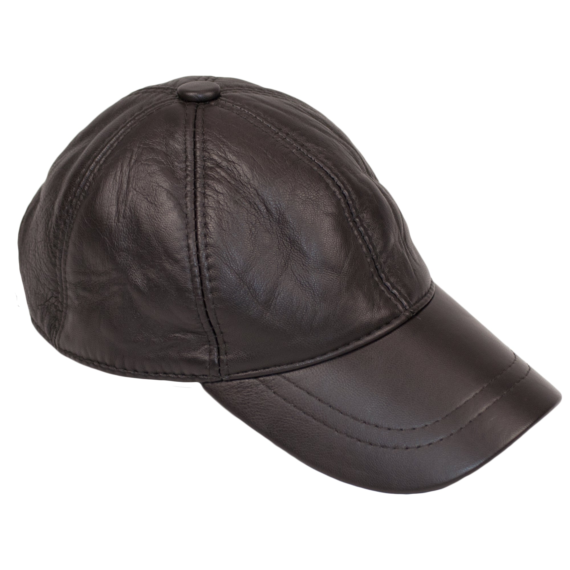 Genuine leather baseball cap online