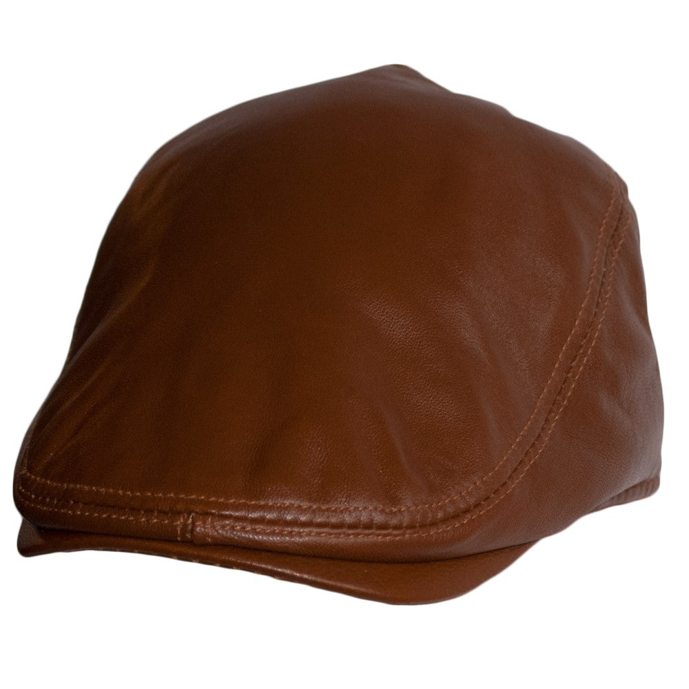 Tan leather cap deals